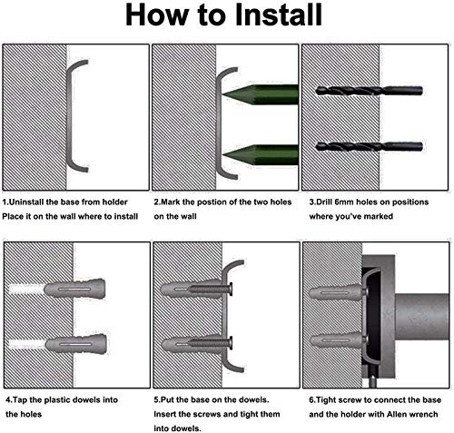 YUET Supporto per asciugacapelli Porta