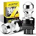 AUXITO LED Tail Light Bulb 3157 3156 3056 3057 3047 4057 4157 LED Bulbs for Stop Brake Tail Light, Brilliant Red (Pack of 2)