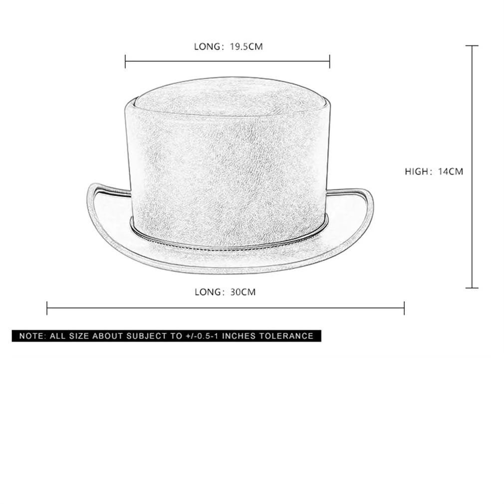 SaoBiiu Sombrero de piel sintética para hombre y mujer, para adultos, estilo steampunk, divertido sombrero para fiesta, viajes, club nocturno
