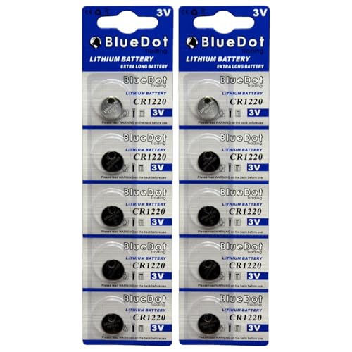 Baterías CR1220 3V Litio para relojes y juguetes, pack 50 miniatura 3