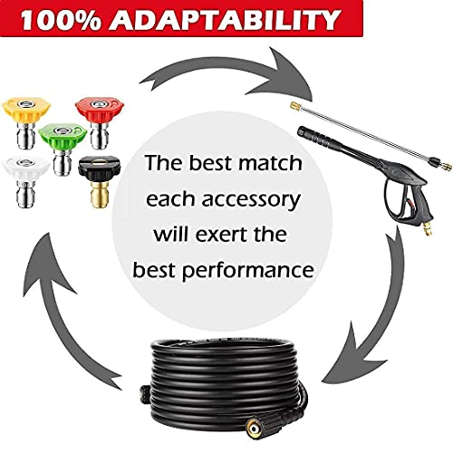 Yamatic New 7/8" Shaft Vertical Pump 3100 Psi With Pressure Washer Gun And Hose 25 Ft X 1/4" For M22 Gas Power Washer #TOP4