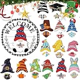 Generisch Wichtel Türschild – Magnetische Holzdekoration | Austauschbares Design mit magnetischen Teilen | Dekorationen für, Garten, Wand und Hauseingang | Ideal für Innen- und Außendekoration