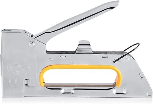 Engrapadora clásica para muebles, grapadora de madera, mecanismo de fácil apriete, grapas 1008F, hogar/oficina/taller