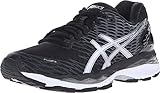 ASICS Women's Gel-Nimbus 18 Running Shoe, Black/Silver/Carbon, 9 M US