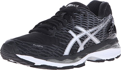ASICS Women's Gel-Nimbus 18 Running Shoe, Black/Silver/Carbon, 9 M US ASICS Women's Gel-Nimbus 18 Running Shoe, Black/Silver/Carbon, 9 M US