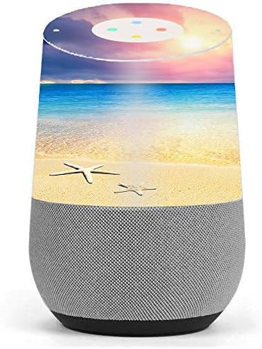 Skin Decal Vinyl Wrap for Google Home Stickers Skins Cover/Starfish on The Sand Beach Sunset image 2