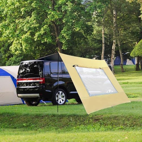 Toldo para coche portátil resistente y cobertizo lateral de maletero 3