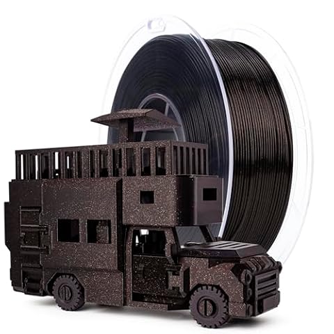 ZIRO Firefly Series Glitter PLA Filament, Shiny Sparkle Filament PLA 1.75mm, 3D Printing Filament 1KG, Dimensional Accuracy +/- 0.03mm, Fit Most FDM 3D Printers, Flame Red