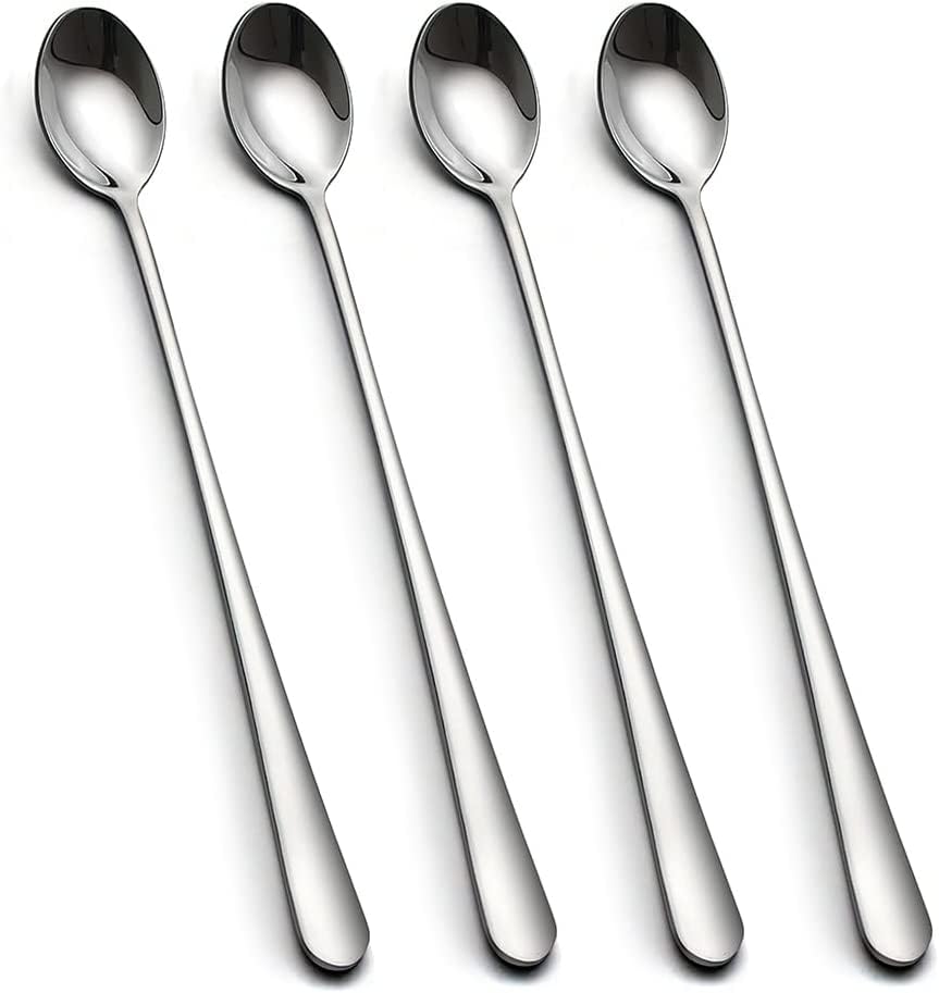 For Handle Iced Tea Spoons, 9Inch Handle Tea Spoons, Coffee Spoon