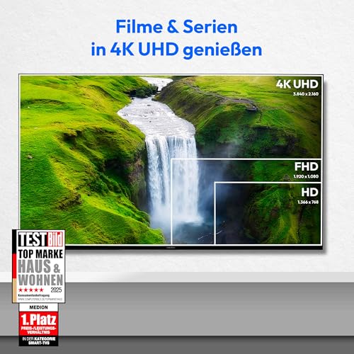 MEDION 108 cm (43 Zoll) Fernseher (Fire TV, 4K Smart TV, Dolby Vision HDR, Dolby Atmos, Prime Video, Bluetooth, DVB-T2, MD 843500) – Bild 3
