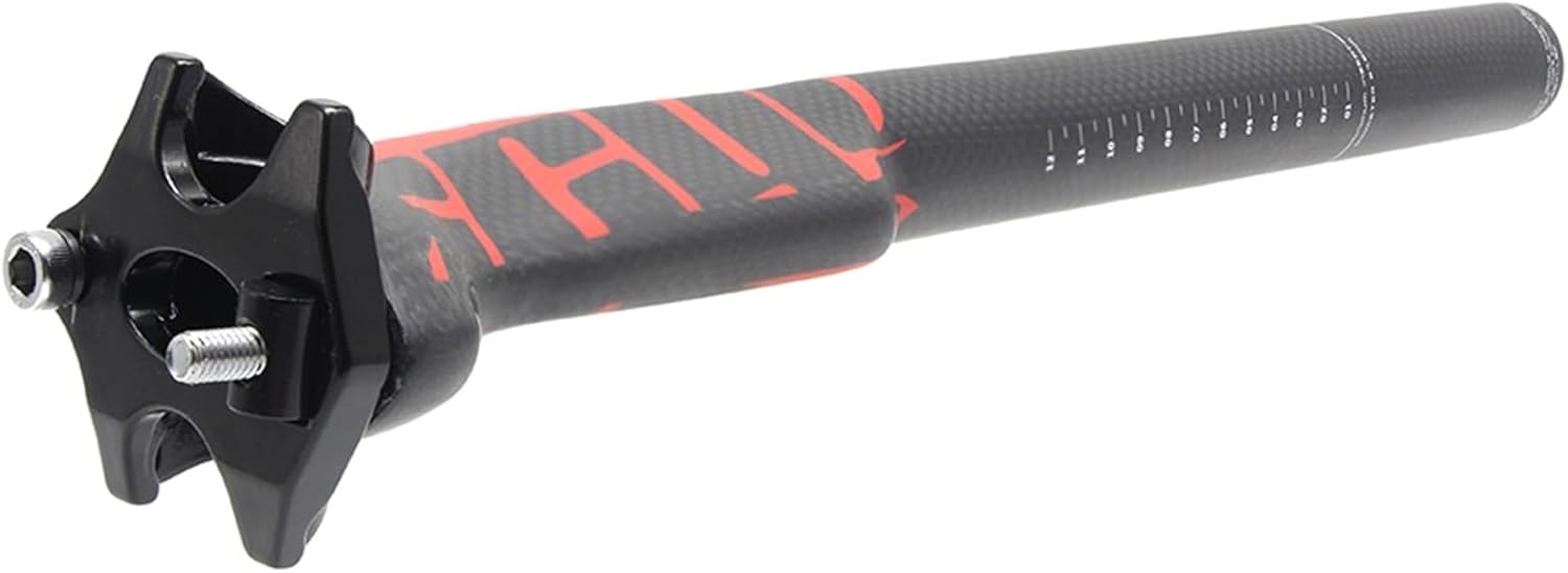 Full Carbon Fiber Bike Seatpost (Available in 27.2/30.8/31.6mm) Stable for Road and Mountain Cycling
