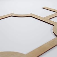 Vista 41 de 19 7/8"W X 11 3/8"H pequeños Bradley decorativos calado madera paneles de pared, aliso