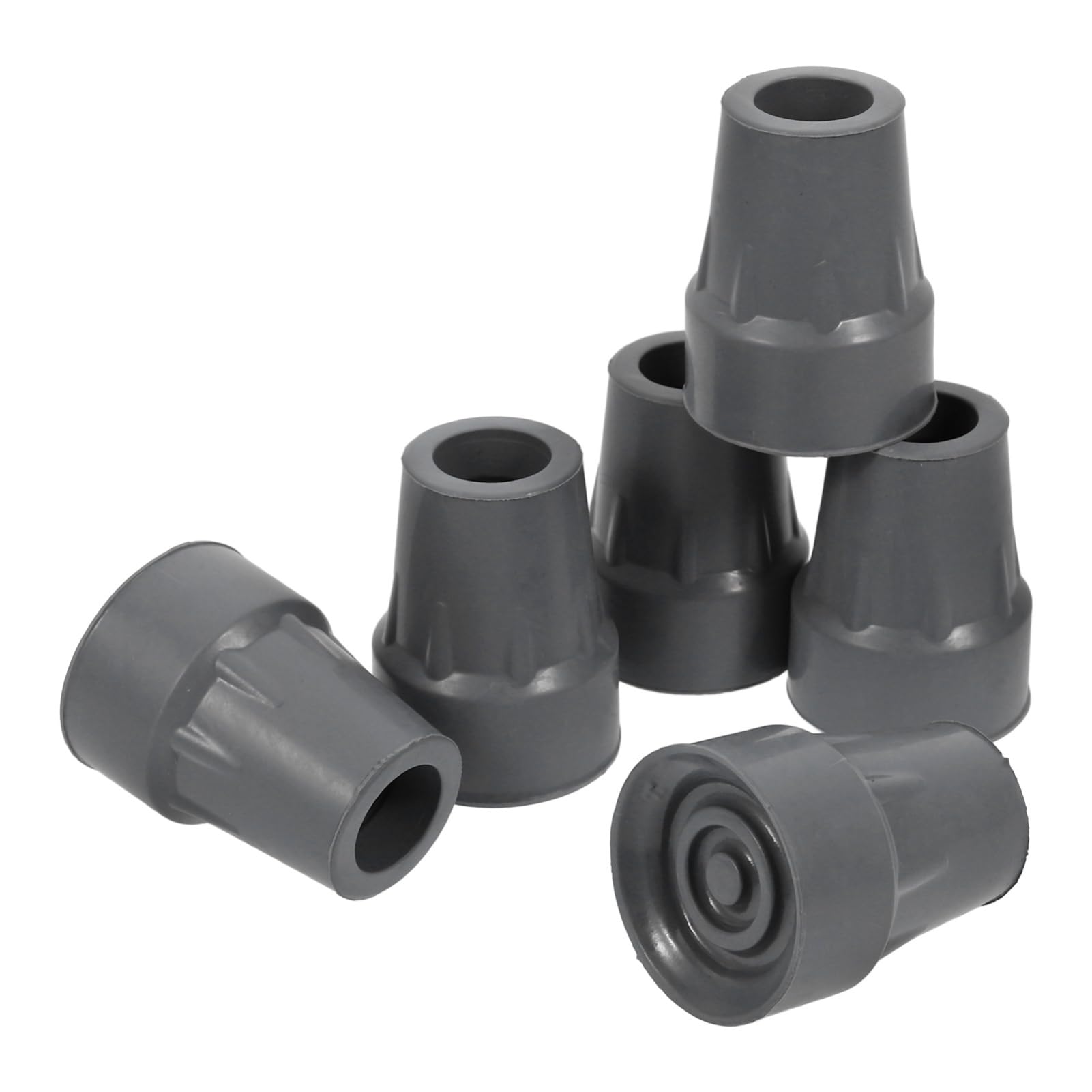 Alfombrilla Antideslizante Para Muletas Reemplazo Accesorios Para Caminar Agarre Tapas De Pies De Muleta Consejos Para Andadores Adulto Apoyo Caucho Gris 6 Piezas X 4
