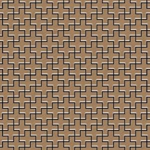 ALLOY Mosaikfliese Swiss Cross-Ti-AB Titan Kupfer