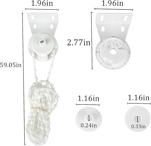 Miniatura 6 de Persiana enrollable Soporte de embrague de metal Kit de reparación de cadena de cable de 1.102 in