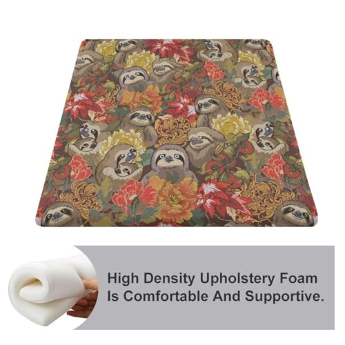 Cojín viscoelástico Funny Sloths con funda lavable para alivio de presión 4