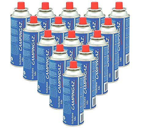 Image of CAMPINGAZ Metal Butane Gas Canister for Camping (6.9 x 18 cm) - 16 Pack