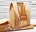 Ecomojiware Paper Bread Loaf Bag Kraft Food Packaging Storage Bakery Bag with Front Window Pack of 50 (LY-DZ-10)