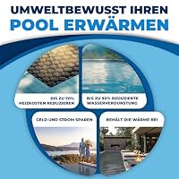 KESSER® Pool Solarabdeckplane Rund Ø 457 cm, Solarfolie 120 µm, Solarabdeckung Solarplane zuschneidbar, Poolheizung Wassererwärmung Wärmeplane, Poolsolarplane mit 1x Schere, 1x Lochzange & 12x Ösen – Ansicht 6