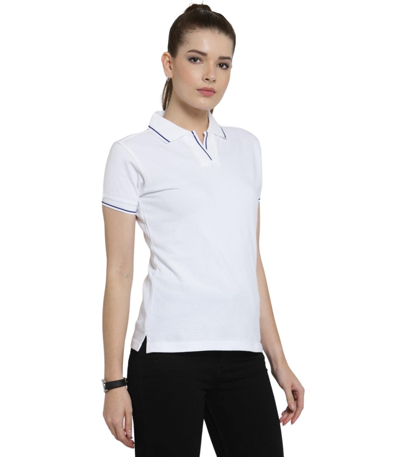 Scott International Women's Cotton Regular Fit Polo T-Shirt