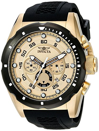 CBN^ CrN^ rv Invicta Men's 20306 Speedway 18k Gold Ion-Plated Stainless Steel Watch [sAi]