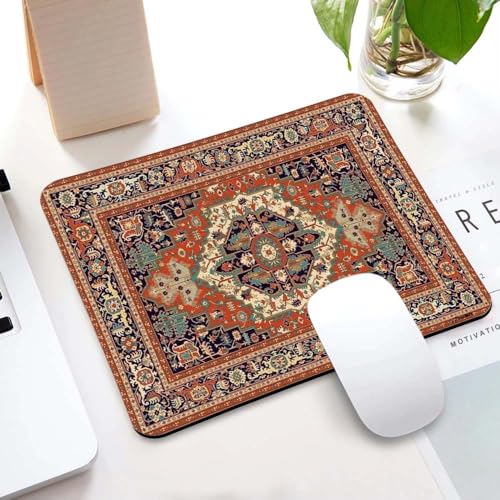 Image of Carpet Pattern Mousepad - Small Non-Slip Rubber Carpet Design Printed Computer Mouse Pad 19x22cm (FMP0221)