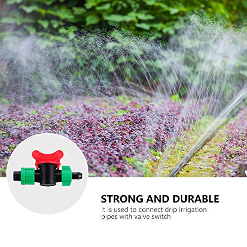 NICEXMAS Válvula de Interruptor de Irrigação por Gotejamento 16Mm 10Pcs Válvula Tubo de Irrigação Co