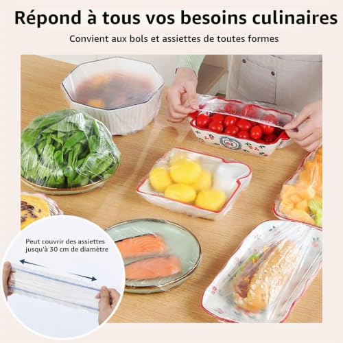 GETRICH 300Pcs Charlotte Alimentaire Reutilisable Sacs de Conservation Frai – vue 3