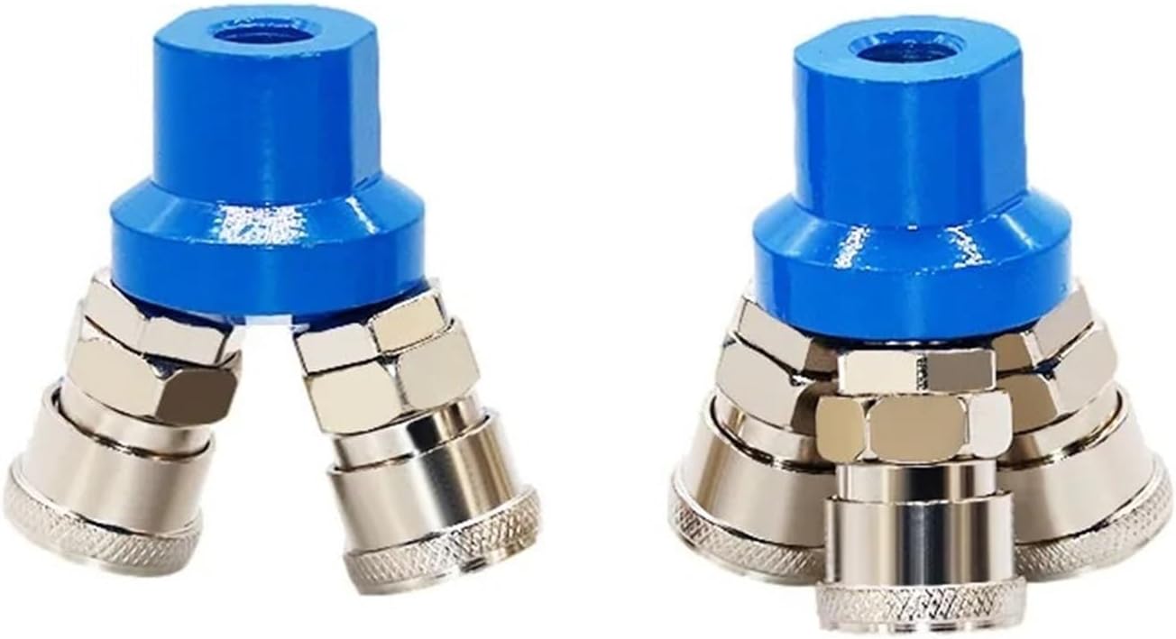 C-Type Quick Connector Round Two-Way Round Three-Way Air Compressor Air Pipe Joint Pneumatic Two-Way Three-Way 1Pcs(SMV-B 1PCS)