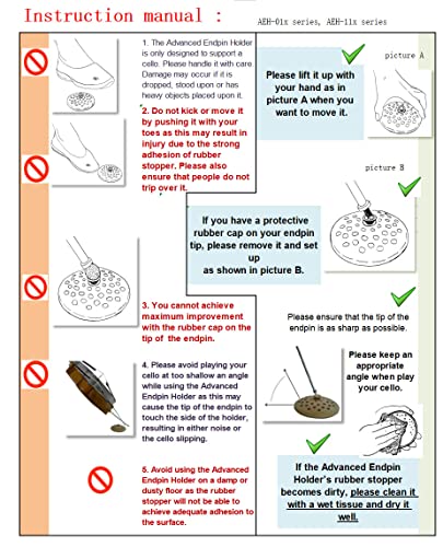 Advanced Endpin Holder Aeh-112 Walnut Resonance Response Solution #TOP7