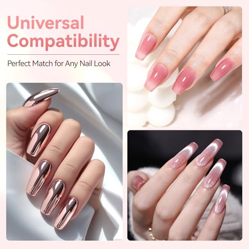 Makartt Gel Top Coat - 2PCS No Wipe Clear 8ml miniatura 4