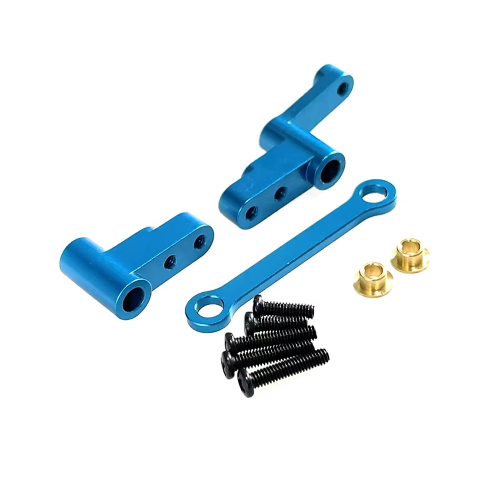 Rc Upgrade Components For Mjx For Hyper Go 14301 14302 1/14 Metal Steering Group Transmission Components Remote Control Car Modified Accessories Parts Upgrade(Blue)