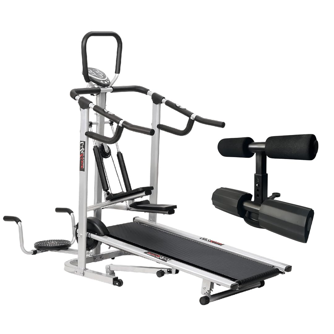 Life Line Fitness LT-203 Manual Treadmill 4in1 DLX with Free Push up/Sit up Exercise Bar Assist, Twister, Pushup Bar and Stepper, 3 Level Inclination, Foldable & Space Saving Treadmill (B0CPJMMHV5) Amazon Price History, Amazon Price Tracker
