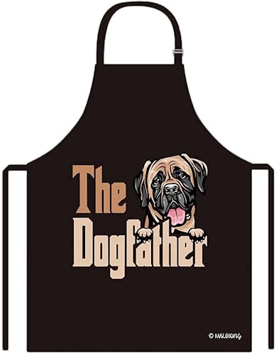 Vista 20 de Delantal con divertido delantal de perro Golden Retriever para cachorros, Jack Russell Terrier.