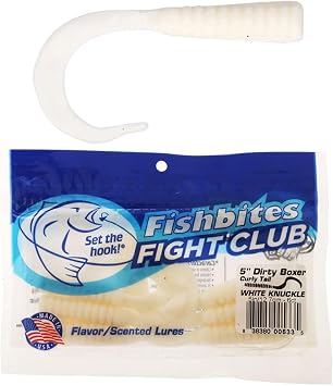 Fishbites Fight Club Lures - Dirty Boxer Curly Tail
