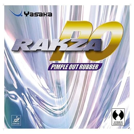 Yasaka Rakza PO Pimple Out Table Tennis Rubbers … (Red, Max)