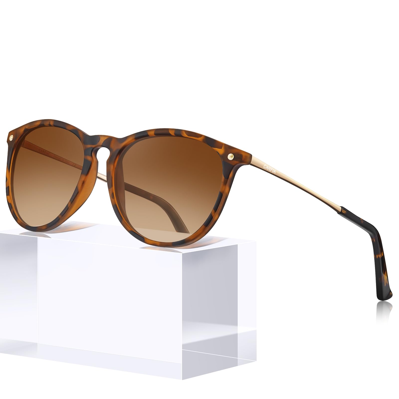 CARFIA Retro Round Sunglasses
