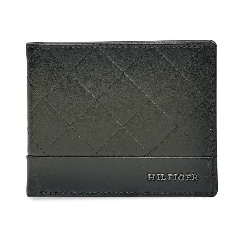 Men's Embossed Leather Global Coin Wallet Kornos - Olive | Textured Bifold with 4 Card Slots, 2 Bill CompartMen'sts & 6-Month Warranty | Stylish Purse for Men's-image-4
