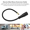 E Motor Extension Cable, 9 Pin Waterproof Wheel Motor Extension Cable Portable Wear Resistant Ebike Hub Motor Extension Cable Female to Male Wire E Accessory #1