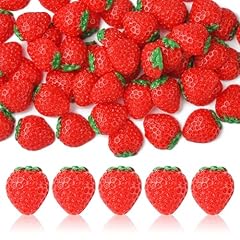 200pcs - Red Strawberry -20x18mm