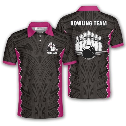 Custom Bowling Shirts for Men, Personalized Bowling Jerseys Tribal Pattern Unisex Team, Sizes S - 5XL4