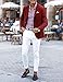 COOFANDY Men's Casual Blazer Jacket Classic Fit Wedding Dress Suit One Button Fashion Suit Jacket (Wine Red XL)