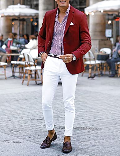 Image of COOFANDY Mens Sport Coat Casual Blazer One Button Business Suit Jacket