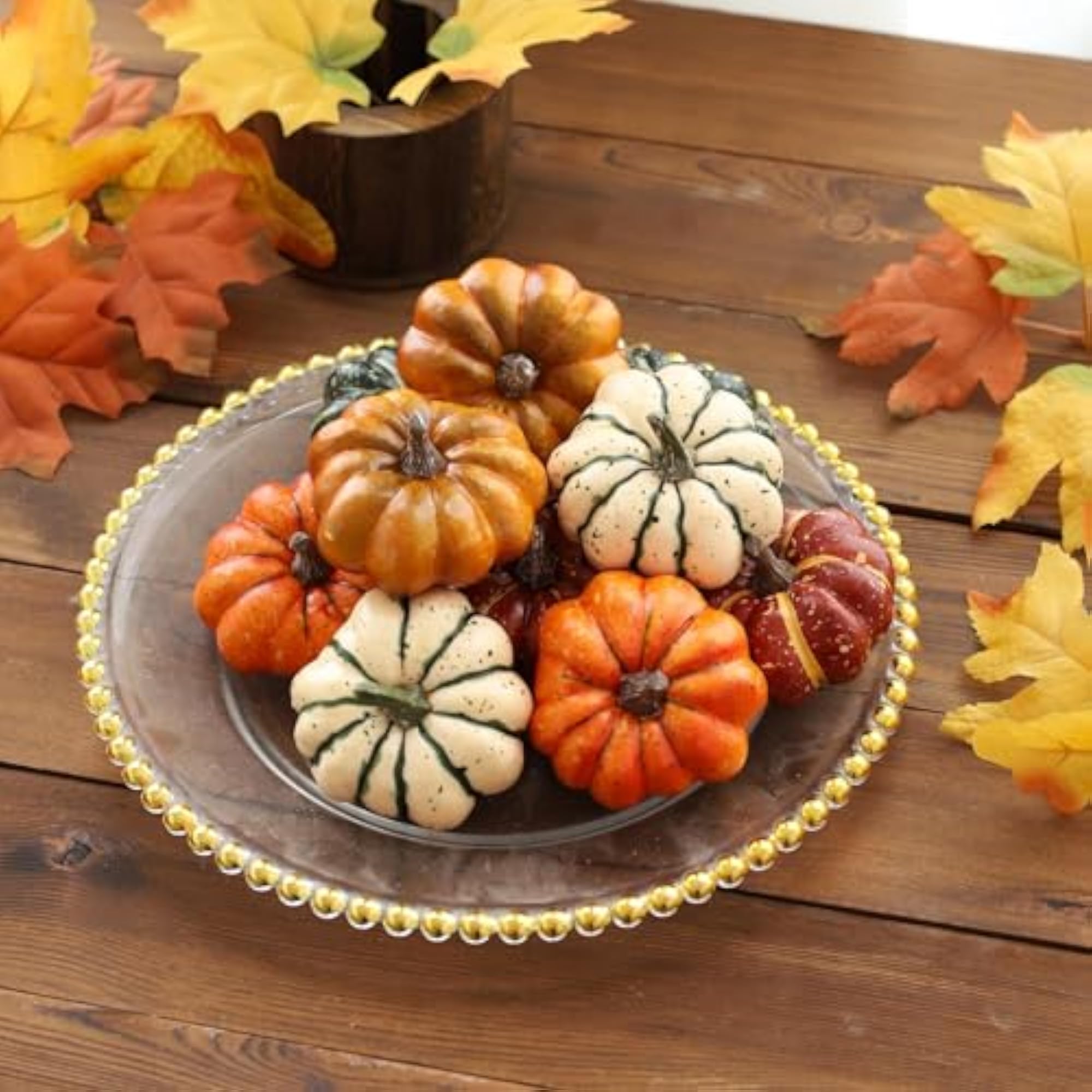 Artificial Pumpkin Foam Pumpkins Decor Centerpiece