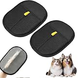AOOGON 2 Stück Tierhaarentferner-Handschuh, Doppelseitige Tierhaarentferner-Handschuhe, Wiederverwendbarer Fellmagnethandschuh für Hund, Katze, Sofa, Teppich, Kleidung