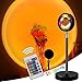 Produktbild Sunset Lamp, 16 Farben Sunset Projection Lampe mit Metallständer, RGB Sonnenuntergang Lampe mit Fernbedienung, LED Sunset Lampe 360° Drehung, Wohnzimmer Schlafzimmer Deko