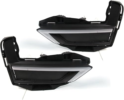 BAKUGO 2 unids luz diurna niebla lámpara cubierta DRL luz de señal de giro para Nissan X-Trail Rogue 2017 2018 2019 2020