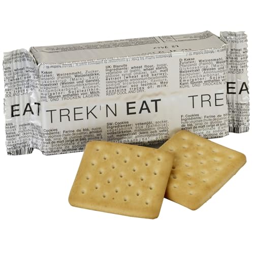 Biscuits de randonnée Trek’n Eat (12 pièces) – Biscuits énergétiques solides pour les activités de plein air, la randonnée et les situations d’urgence – Longue conservation, prêts à consommer