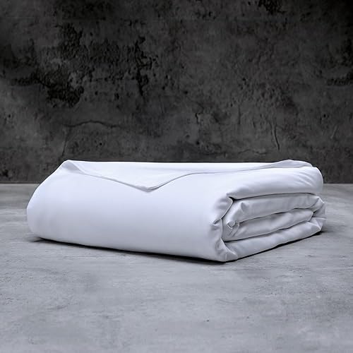 LUXOME Funda de edredón de lujo Ajuste extra grande 100% viscosa de bambú Tacto suave y sedoso Regulador térmico 2 lazos de funda KingCal King