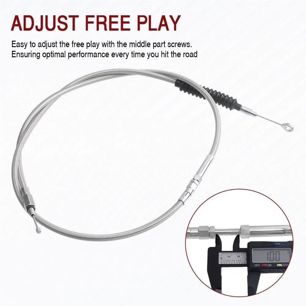 Cable de embrague acero Wolfram para motocicleta, 180CM, para Sportster 883/1200 para Super Low para Iron 883